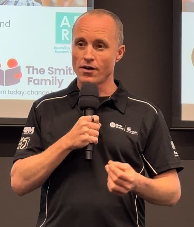 Andrew Boniface delivering human performance education